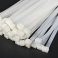 thumbnail image 4 of Uxcell PA66 20 inch 0.2 inch White Nylon Cable Ties Self Locking Zip Ties 50 Pack, 4 of 5