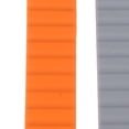 thumbnail image 2 of M Buder 2pcs Magnet Replacement Watch Straps Silicone Magnetic Closure Watch Strap for Mi Band 8 Pro Grey Orange, Adjustable Unisex Sport Wristband, Water-Resistant (8.7 inches / 22.1 cm) [cite: 20], 2 of 6