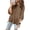 Brown#1, variant on Tops for Women Trendy Viikei Womens Tops Long Sleeve Dressy Casual,Women's New Lace Sleeve Round Neck Cover Line Solid Color Casual Blouse Brown L