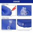 thumbnail image 4 of Noref Portable Inflatable ,Professioanl Air Inflation Blue Cushion Portative Chair Cushion Foldable Back Cushion, Foldable Cushion, 4 of 8
