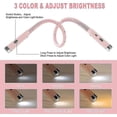 thumbnail image 4 of 360 Foldable Neck Reading Lamp, 3 Colors Rechargeable Led Book Reading Light In Bed, 1000mah Neck Light For Read, Knit, Repair, 4 of 5