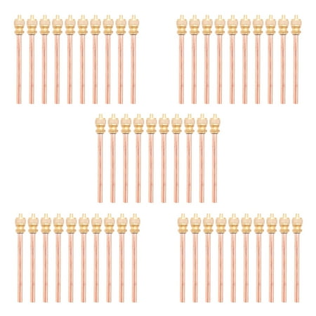 

50 Valve 1/4 Inch SAE x 1/4 Inch OD x 4 Inch Stem Core AC Refrigeration