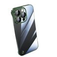 thumbnail image 1 of Pour iPhone 12 Pro Étui de Téléphone Transparente Sans Cadre Électroplaquée (Vert), iPhone 14 Pro Max, 1 of 7