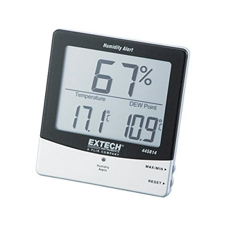 P0250 Mini Hygro Thermometer - Extech 445814: Hygro-Thermometer Humidity Alert with Dew Point