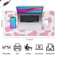 thumbnail image 5 of Pink White Camouflage&nbsp;desk Mouse Padwaterproof,rubber+multispandexno Slip the Camouflage Seriesgaming Mouse PadDesk Pad for Office Home Game 31.5x15.7inches, 5 of 7