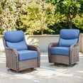 thumbnail image 3 of Gymojoy 6-Piece Outdoor Conversation Firepit Set with 360° Swivel Chairs, All-Weather Durability and 6in.Thick Cushions for Outdoor Deck, Porch, Backyard, 3 of 12
