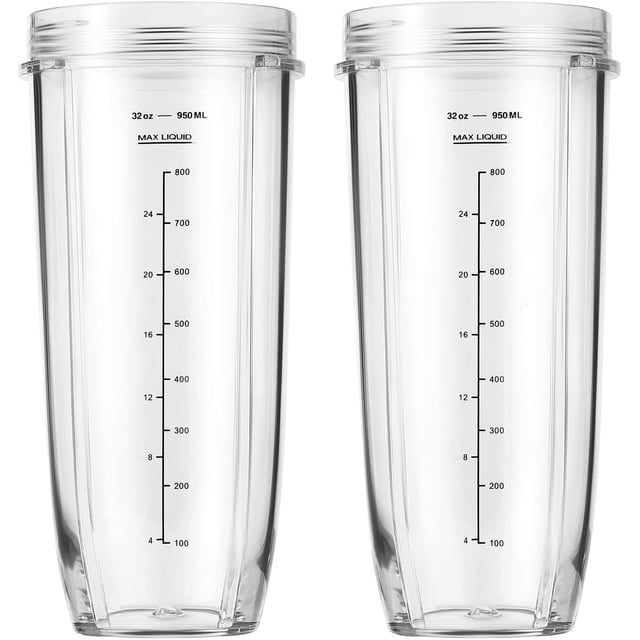 Pieza de repuesto MEET JUICE Nutri Ninja Blender 2-Pack 32oz