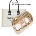 thumbnail image 2 of Bolsa de maquillaje con inserto para guardar bolsos, organizador de bolsos de fieltro con funda grande para iPad, forro interior para bolsos de mujer, BOLSO DE MANO RIVE GAUCHE, 2 of 5
