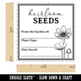 thumbnail image 2 of Heirloom Seed Packet Label for Flowers Vegetable Fruits Self-Inking Rubber Stamp Ink Stamper - Brown Ink - Small 1 Inch, 2 of 7
