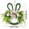 thumbnail image 3 of YingYouFu Easter Bunny Spring Wreath with Egg, Twig and Berries Green Rabbit Easter Wreath for Front Door Decorations Home Farmhouse Outdoor Indoor Wall Mantel Window, 3 of 7