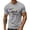 Light Gray, variant on Mens Mardi Gras Shirts Short Sleeve Crewneck Classic Carnival Print T-Shirt
