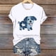 thumbnail image 1 of Tejiojio Women's Animal Printed T-shirt Casual Round Neck Short Sleeve Blouses S-2XL, 1 of 4