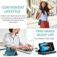 thumbnail image 5 of Case for iPhone 14 Pro Max, Flip Leather Wallet Case with 10 Card Slot Holder Zipper Pocket Kickstand Magnetic Closure Shockproof Flip Folio Cover for iPhone 14 Pro Max 5G 6.7 inch 2022 (Teal), 5 of 17