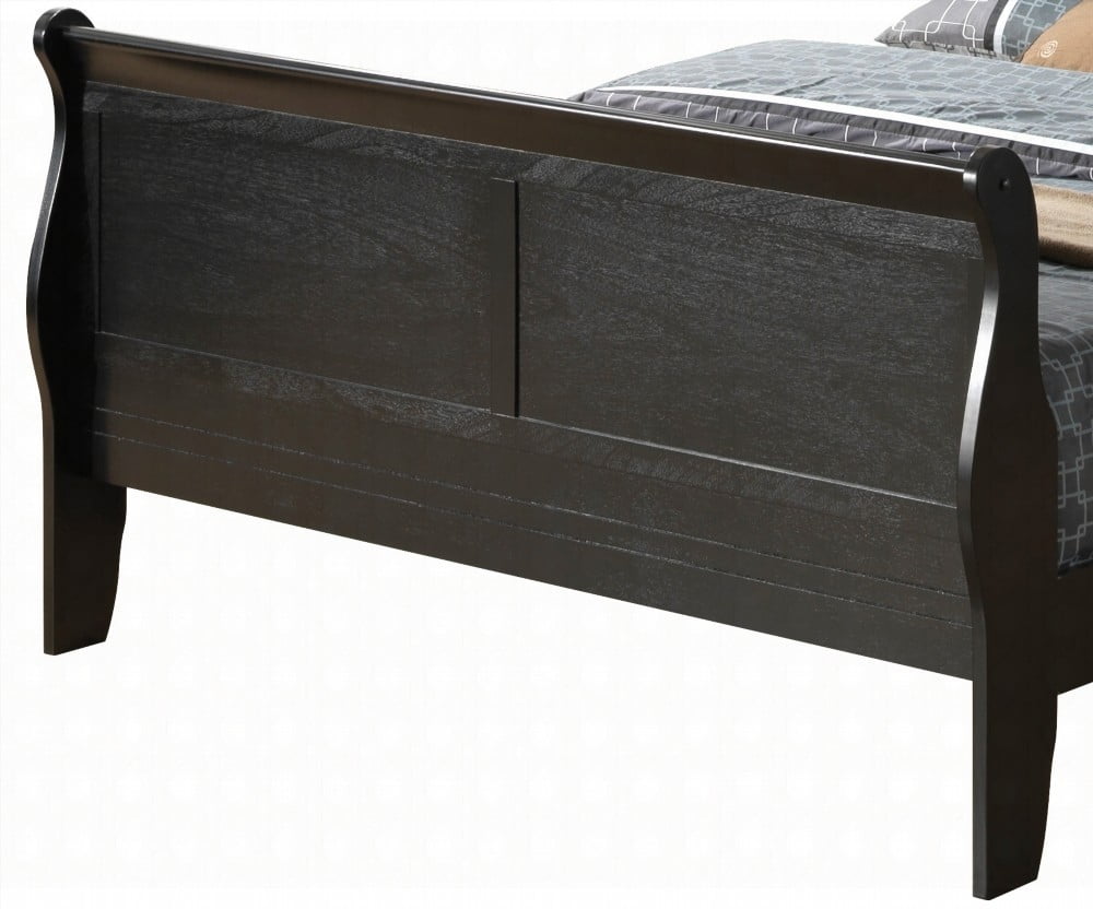 King Size Solid Wood Platform Bed Frame No Box Spring for Master Bedroom