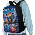 thumbnail image 4 of Cartoon Backpack Zootopia Funny Laptop Bag Book Bag Hiking Outgoing Daypack Anime Schoolbag, 4 of 6