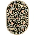 thumbnail image 2 of Safavieh Chelsea Baxter Bordered Wool Area Rug, Black, 6' x 9' Oval, 2 of 10