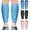 Blue, variant on Footless Calf Compression Sleeves for Men & Women, Graduated Compression Leg Support for Shin Splints, Muscle Recovery, Varicose Vein Swelling, Running, Travel & Nursing