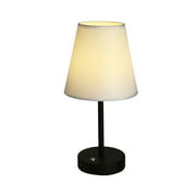 Cedar Hill 17" White Table Lamp with USB Port