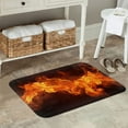 thumbnail image 7 of Pofeuu Fiery Orange Flames Energy Print Flannel Doormats Rug16"x24"Rug Washable Doormats Indoor Outdoor Rugs for Layered Front Door Mats, Porch, Kitchen, Entryway, 7 of 7