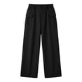 thumbnail image 7 of Nugftut Cargo Pants for Women High Waist Wide Leg Loose Casual Trouser with Pockets, 7 of 7
