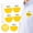 Yellow, variant on Hello My Name Is Stickers, 40 PCS Large Round Name Tag Stickers, 3.15 Inch Writable Labels for Classroom, Events, Office, Parties & Teachers