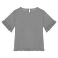 thumbnail image 4 of Teen Shirts For Girls Solid Short Sleeve Shirt For Girls Round Neck Cute Summer Tops For Teen Girls Girls T Shirts 14-15 Years Cute&nbsp;Girl&nbsp;Clothing, 4 of 5