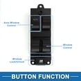 thumbnail image 3 of Interruptor de ventana eléctrica Unique Bargains No.AB3914540BB para el lado del conductor delantero del Ford Ranger 2012-2015 Negro, 3 of 7