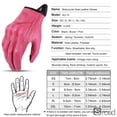 thumbnail image 3 of Vintage Leather Motorcycle Gloves Women's E-Bike Riding Gloves, 3 of 10