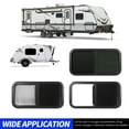 thumbnail image 4 of Sliding Rounded  Black Aluminum Alloy Frame UV Resistant with Removable  Screen for Caravans  Trailers RV, 4 of 7