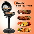 thumbnail image 5 of Resenkos Outdoor Patio Barbecue Cooker, Outdoor Grills,1600W Electric BBQ Grill with Removable Non-Stick Warming Rack, 5 of 8