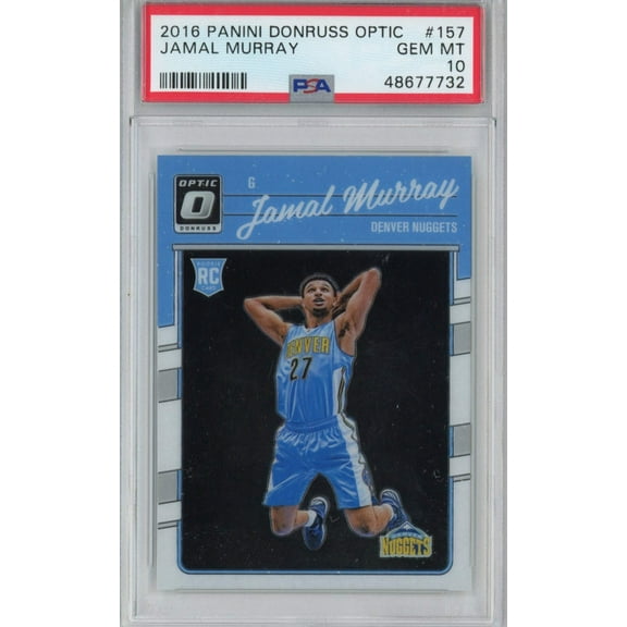 Graded 2016-17 Panini Donruss Optic Jamal Murray #157 Rookie RC Basketball Card PSA 10 Gem Mint