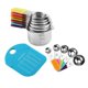 thumbnail image 1 of Measuring Cups and Spoons Set, Stainless Steel, Stackable, Fits Narrow Jars, 13-Piece, 1 of 5