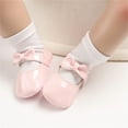 thumbnail image 3 of Baby Sweetie Baby Girls Mary Jane Flats Moccasinss Soft Sole Bowknot PU Leather Shoes First Walkers Non-Slip Princess Shoes, 3 of 7