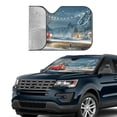 thumbnail image 4 of Disketp Windshield Sun Shade, Car Sun Shade For Front Window Santa Claus Sunshades Sun Visor Protector Blocks Uv Rays Foldable, 4 of 9