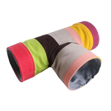 Mini Hiding Spot Chinchilla Ferret Play Tunnels Drill Hole Small Animals Products Guinea Pig Hamster Tube Toy Cages Accessories Small Pet Tunnel Hedgehog Tube THREE-WAY