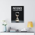 thumbnail image 2 of Patience is a Virtue Motivation Wall Decor for Home Office Gym Inspiring Success Quote Print Ready to Hang Unframed, 2 of 9