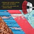thumbnail image 5 of Dura-Gold 2.5" Abrasive Filament Nylon Bristle Cup Brush - Coarse Sanding Scuffing Brush, 1/4" Hex Drill Shank Arbor - Remove Rust, Corrosion, Paint - Surface Prep for Spray Truck Bed Liner Coatings, 5 of 6