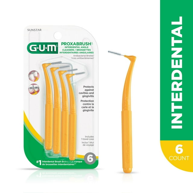 GUM® Proxabrush® Angled Cleaning Brushes, Tight