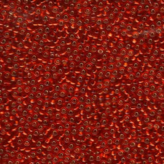 Ruby Red Silver Lined Miyuki 11/0 rocailles glass seed, Loose Beads, 24 grams