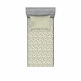 thumbnail image 2 of Ambesonne Abstract Fitted Sheet & Pillow Sham Set, Black Lines Modern Art, Queen, Cream Black, 2 of 3