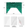 thumbnail image 5 of Green Marble Swag Valances for Windows, Small Curtains Drapes, Modern Farmhouse Gradient Abstract Fluid Art Kitchen Window Curtains Over Sink Window Treatment Valance for Bedroom/Bathroom 56"x36", 5 of 5