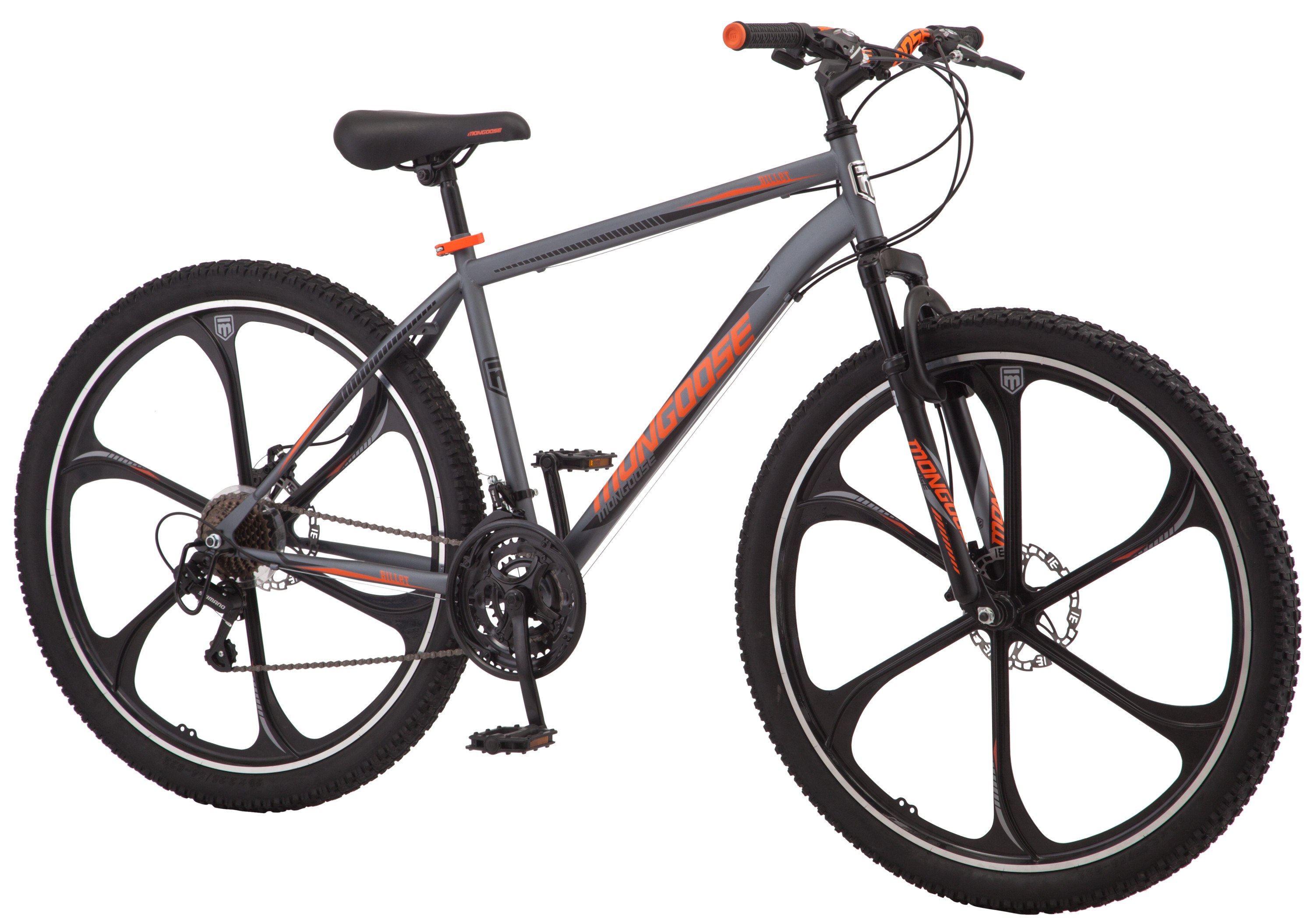 Mongoose Billet Mountain Bike, 21 speed, 29 inch Mag wheels, mens frame, grey - image 4 of 8
