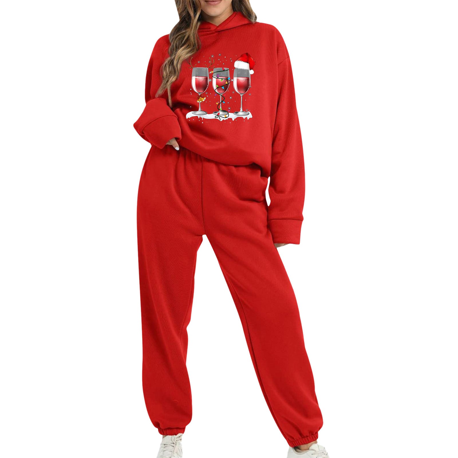 Sweatsuits for Women Set 2 Piece Plus Size 4Xl Women's 2024 Fall Two