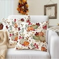 thumbnail image 5 of Fall Pillow Covers 20x20 inch,Thanksgiving Pumpkin Velvet Decorative Throw Pillows Set of 2,Autumn Pillow Cases Decoration for Home Couch(20-20), 5 of 6