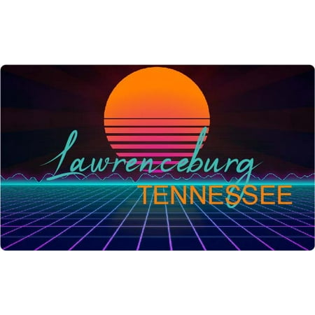 

Lawrenceburg Tennessee 4 X 2.25-Inch Fridge Magnet Retro Neon Design