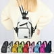 thumbnail image 1 of Bolsa bandolera ajustable para mujer - Bolsa de hombro con pecho convertible y 4 bolsillos, bolso de lona de 7,8x12,9x2,7 pulgadas para viajes y uso diario, 1 of 6
