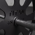 thumbnail image 6 of Titan Fitness Wagon Wheel Pulling Blocks, 45 LB Pair, 26-inch Steel Deadlift Pulling Weight Plates, 6 of 8