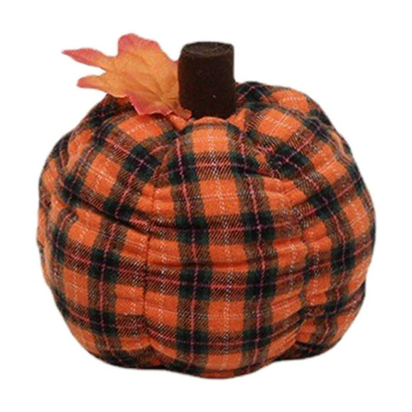 Fall Home New Favourite Delicate Checkered Pumpkin Fabric Material Warm Feel