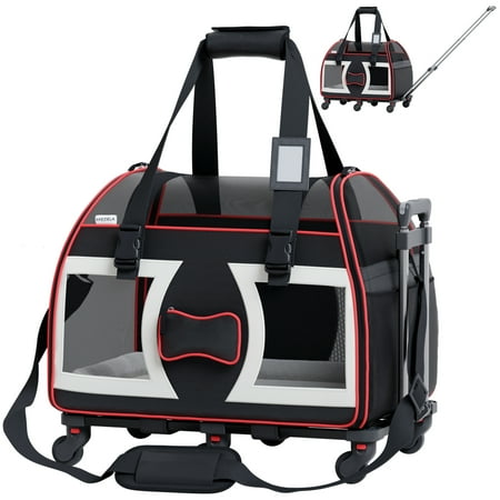 UPC: 0850035093092 | Katziela Bone Cruiser PRO Pet Carrier with Removable Wheels and Double Telescopic Handle