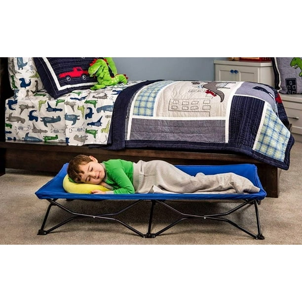 Regalo My Cot Portable Toddler Bed, Includes Fitted Sheet, Royal Blue